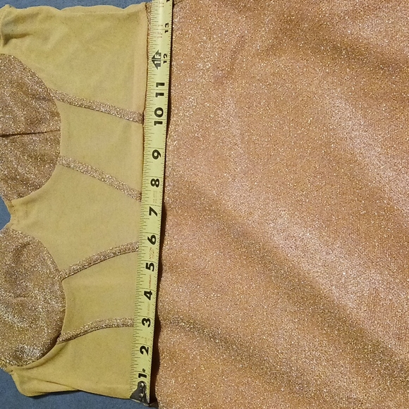 L, A golden beautiful dress for the holidays! - Picture 6 of 11